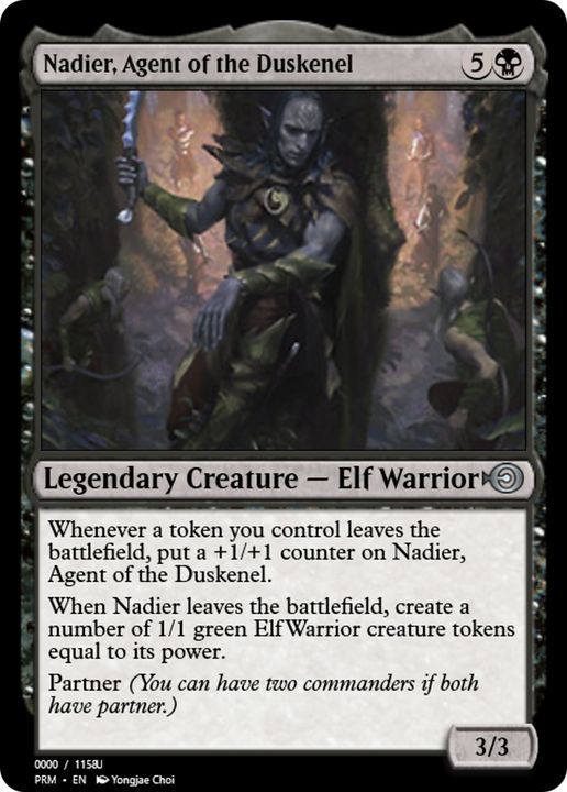 Nadier, Agent of the Duskenel in the group Magic the Gathering / Types / Creatures / Warrior at Proxyprinters.com (74352)