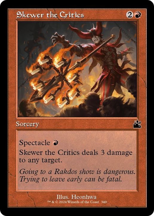 Skewer the Critics in the group Magic the Gathering / Sets / Ravnica: City of Guilds Promos at Proxyprinters.com (744)