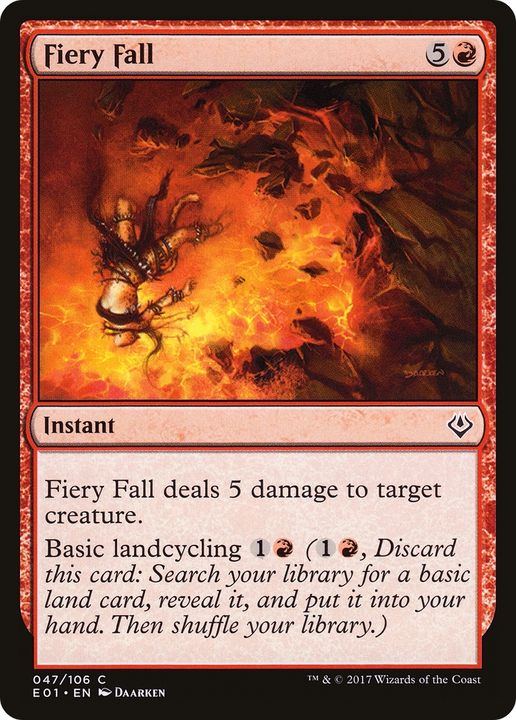 Fiery Fall in the group Magic the Gathering / Types / Colors / Red at Proxyprinters.com (74418)