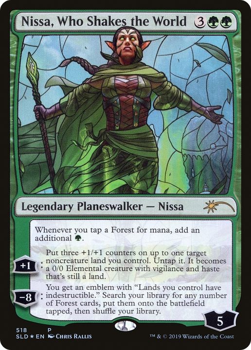 Nissa, Who Shakes the World in the group Magic the Gathering / Types / Colors / Green at Proxyprinters.com (74462)