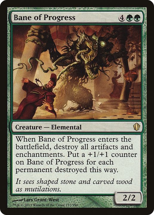 Bane of Progress in the group Magic the Gathering / Types / Colors / Green at Proxyprinters.com (74472)