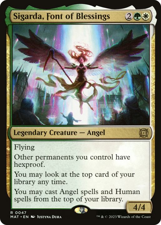 Sigarda, Font of Blessings in the group Magic the Gathering / Types / Colors / Multicolors / G, W at Proxyprinters.com (74492)