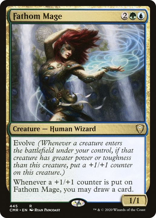 Fathom Mage in the group Magic the Gathering / Types / Colors / Multicolors / G, U at Proxyprinters.com (74522)