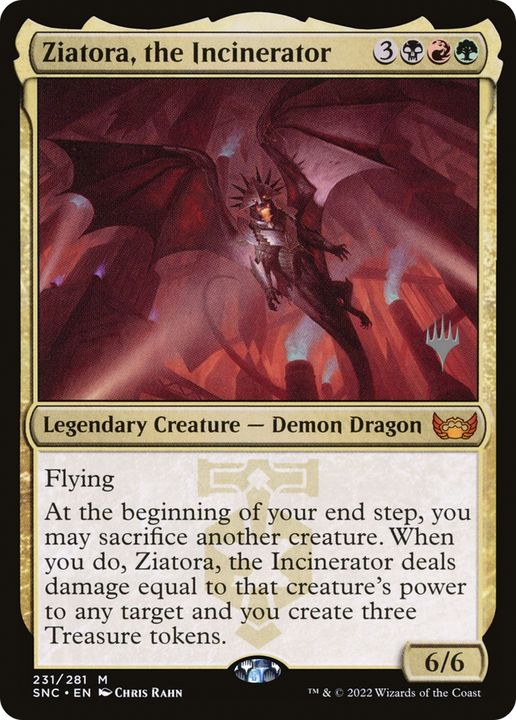 Ziatora, the Incinerator in the group Magic the Gathering / Sets / Streets of New Capenna Promos at Proxyprinters.com (74541)