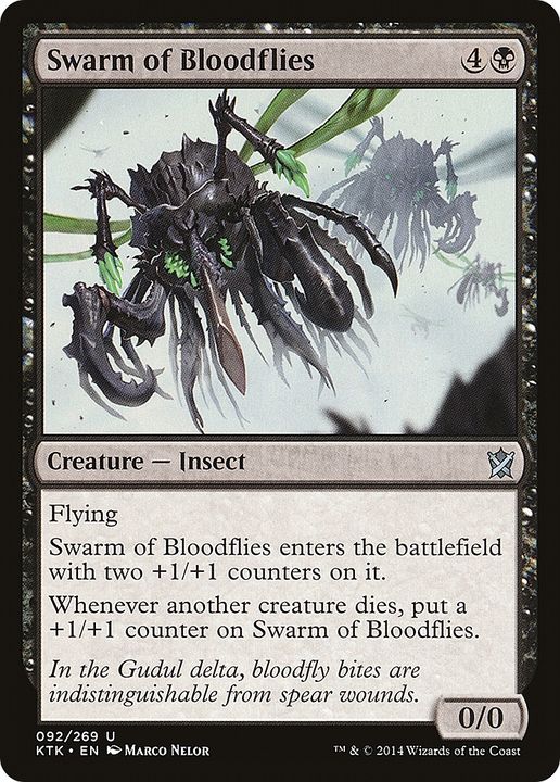 Swarm of Bloodflies in the group Magic the Gathering / Types / Colors / Black at Proxyprinters.com (74563)