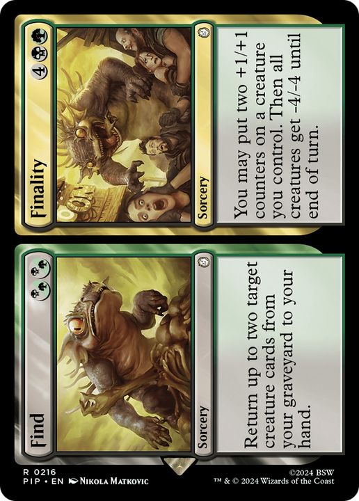 Find // Finality in the group Magic the Gathering / Sets / Fallout at Proxyprinters.com (74566)