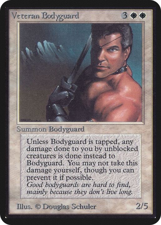 Veteran Bodyguard in the group Magic the Gathering / Types / Colors / White at Proxyprinters.com (74575)