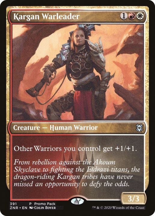 Kargan Warleader in the group Magic the Gathering / Types / Colors / Multicolors / R, W at Proxyprinters.com (74603)