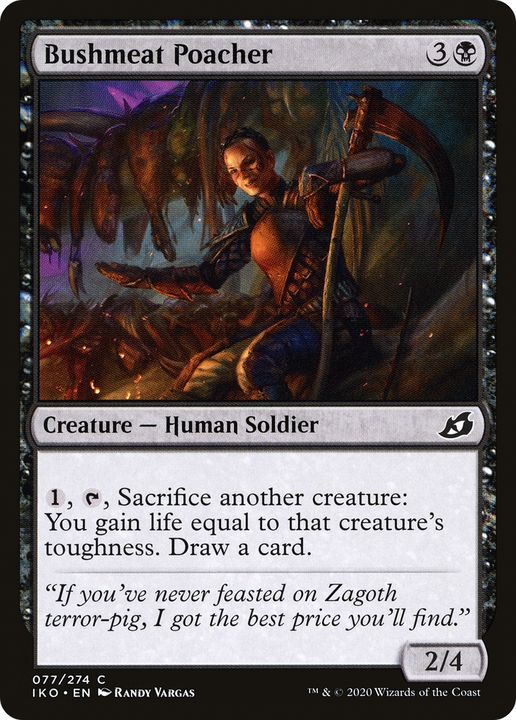 Bushmeat Poacher in the group Magic the Gathering / Types / Colors / Black at Proxyprinters.com (74624)