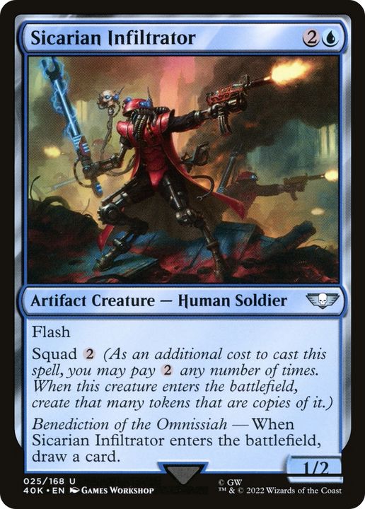 Sicarian Infiltrator in the group Magic the Gathering / Sets / Warhammer 40,000 Tokens at Proxyprinters.com (74636)