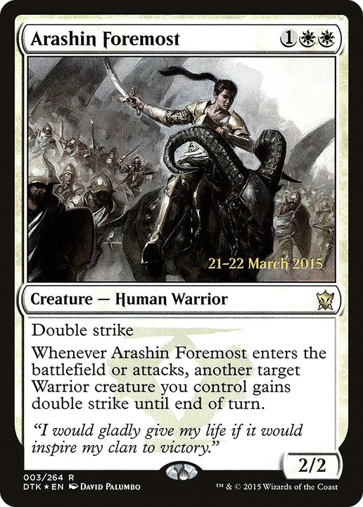 Arashin Foremost in the group Magic the Gathering / Types / Creatures / Warrior at Proxyprinters.com (74679)