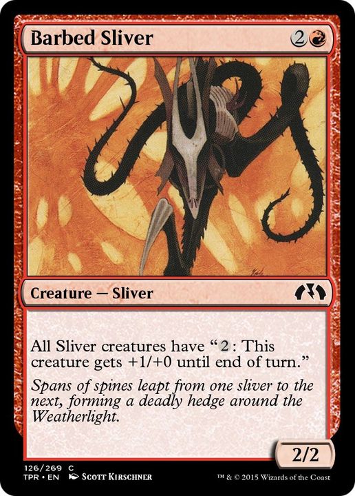 Barbed Sliver in the group Magic the Gathering / Sets / Tempest Remastered at Proxyprinters.com (7469)