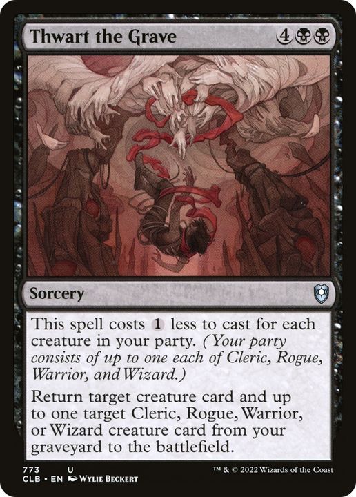 Thwart the Grave in the group Magic the Gathering / Types / Colors / Black at Proxyprinters.com (74695)