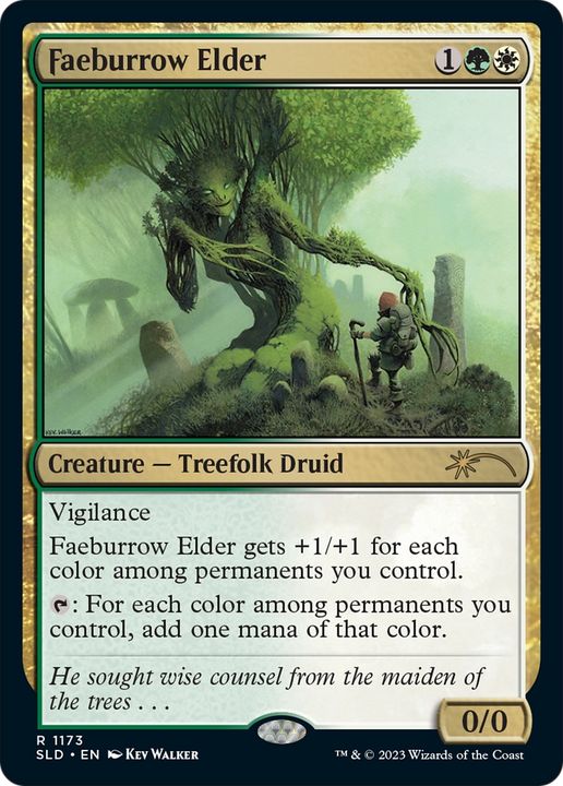 Faeburrow Elder in the group Magic the Gathering / Types / Colors / Multicolors / G, W at Proxyprinters.com (74716)