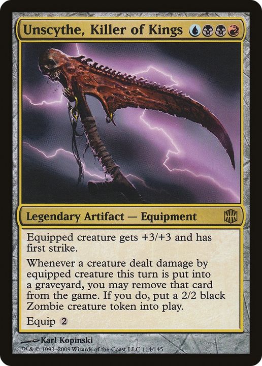 Unscythe, Killer of Kings in the group Magic the Gathering / Types / Artifacts / Legendary Artifact at Proxyprinters.com (74755)