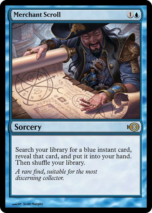 Merchant Scroll in the group Magic the Gathering / Types / Colors / Blue at Proxyprinters.com (74756)