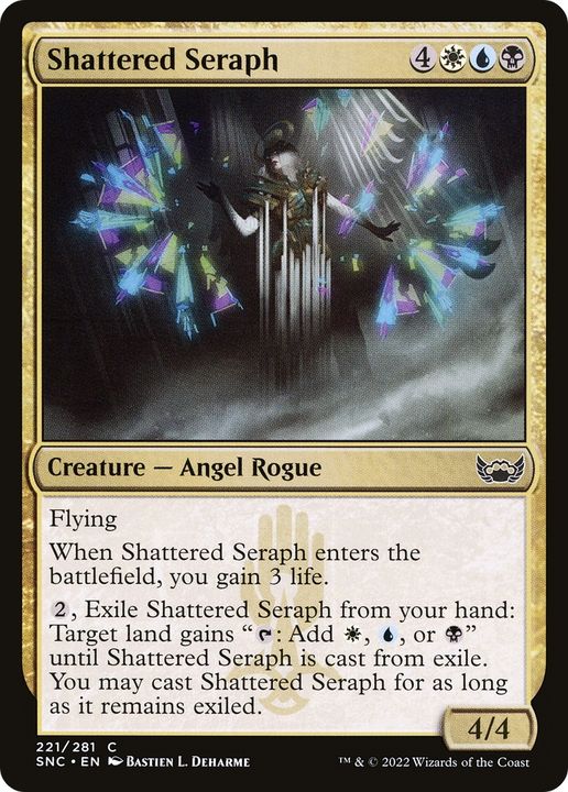 Shattered Seraph in the group Magic the Gathering / Types / Colors / Multicolors / B, U, W at Proxyprinters.com (74782)