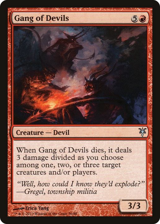 Gang of Devils in the group Magic the Gathering / Types / Colors / Red at Proxyprinters.com (74810)