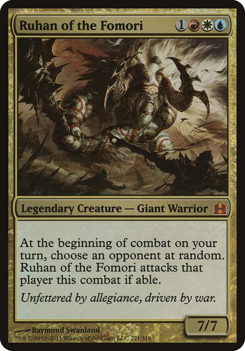 Ruhan of the Fomori in the group Magic the Gathering / Types / Colors / Multicolors / R, U, W at Proxyprinters.com (74869)