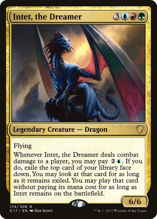 Intet, the Dreamer in the group Magic the Gathering / Types / Colors / Multicolors / G, R, U at Proxyprinters.com (74879)