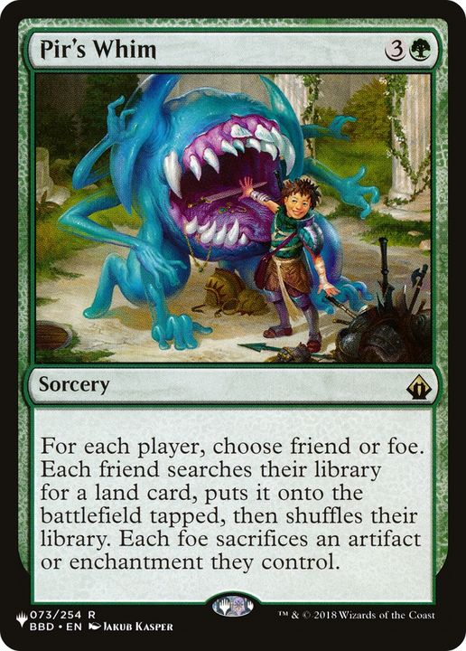 Pir's Whim in the group Magic the Gathering / Types / Colors / Green at Proxyprinters.com (74918)