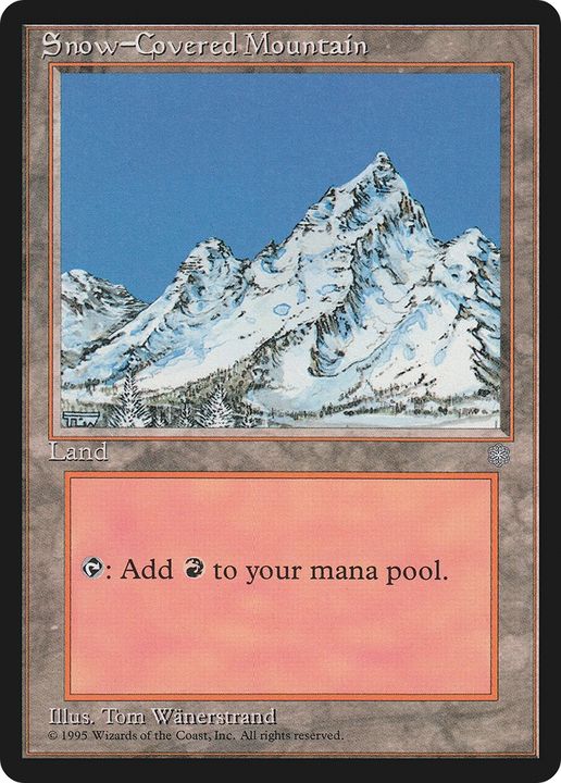 Snow-Covered Mountain in the group Magic the Gathering / Types / Land / Mountain at Proxyprinters.com (74927)