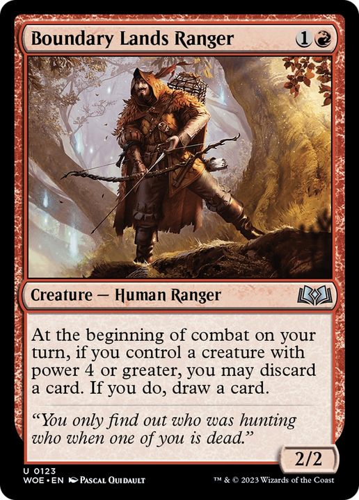 Boundary Lands Ranger in the group Magic the Gathering / Types / Colors / Red at Proxyprinters.com (74938)