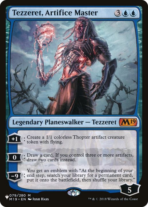 Tezzeret, Artifice Master in the group Magic the Gathering / Types / Colors / Blue at Proxyprinters.com (74943)