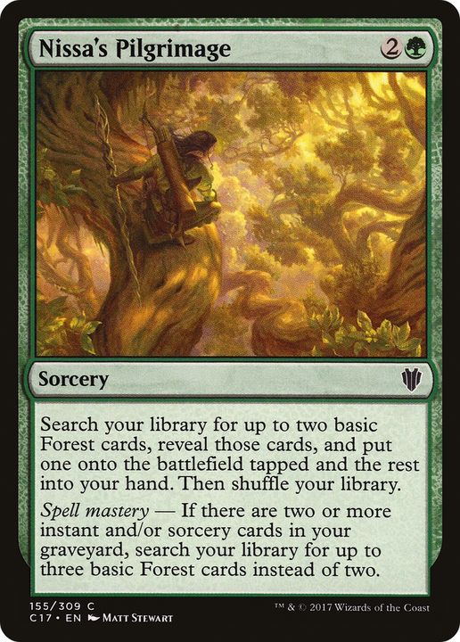 Nissa's Pilgrimage in the group Magic the Gathering / Sets / Commander 2017 at Proxyprinters.com (74974)