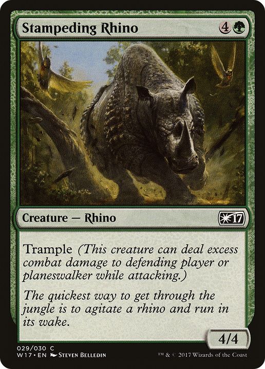 Stampeding Rhino in the group Magic the Gathering / Sets / Wilds of Eldraine at Proxyprinters.com (74989)