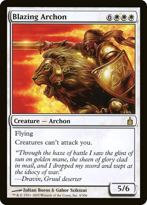 Blazing Archon in the group Magic the Gathering / Types / Colors / White at Proxyprinters.com (75001)