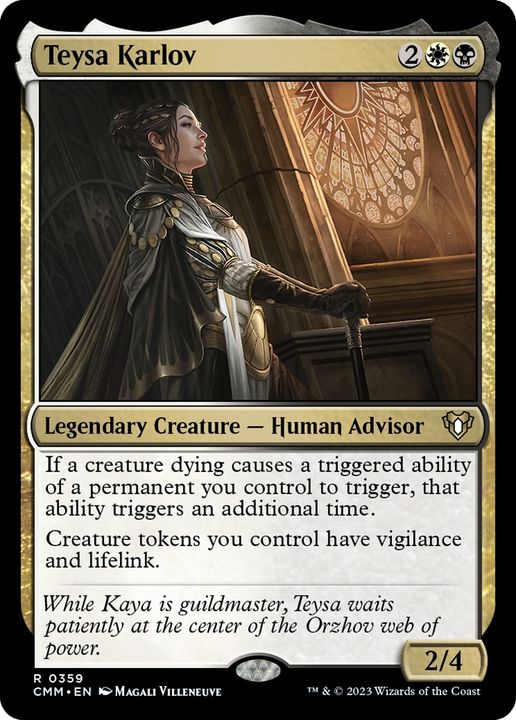 Teysa Karlov in the group Magic the Gathering / Types / Colors / Multicolors / B, W at Proxyprinters.com (75024)