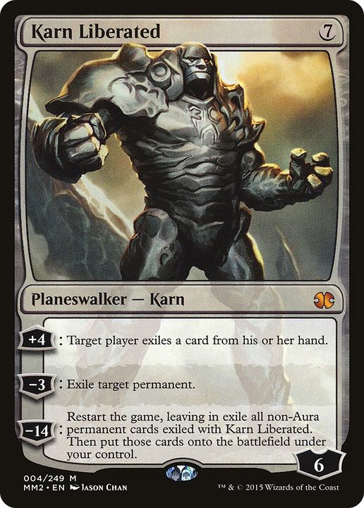 Karn Liberated in the group Magic the Gathering / Sets / Modern Masters 2017 at Proxyprinters.com (75039)