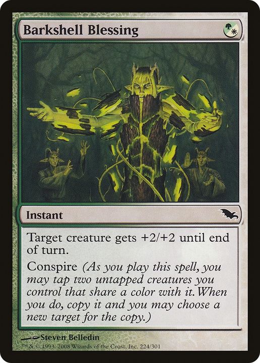 Barkshell Blessing in the group Magic the Gathering / Types / Colors / Multicolors / G, W at Proxyprinters.com (75050)