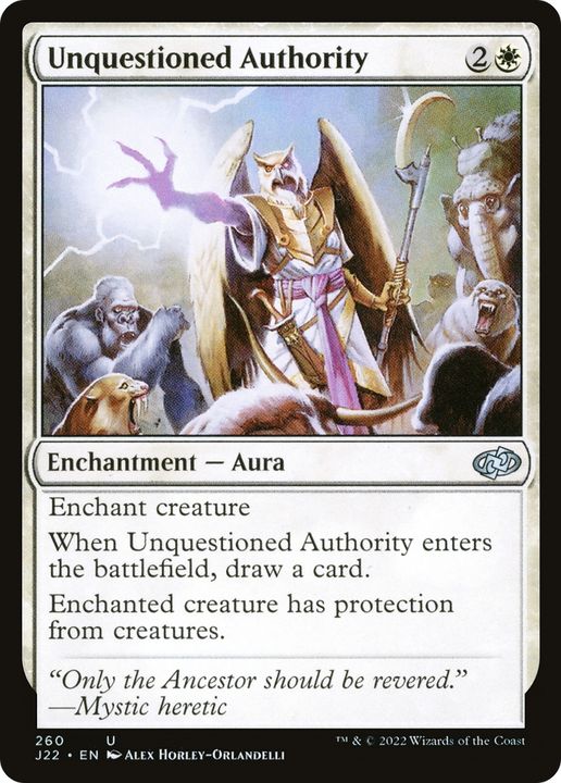 Unquestioned Authority in the group Magic the Gathering / Types / Colors / White at Proxyprinters.com (75062)