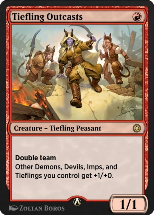 Tiefling Outcasts in the group Magic the Gathering / Types / Colors / Red at Proxyprinters.com (75064)