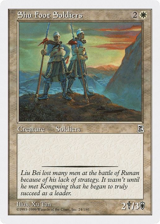 Shu Foot Soldiers in the group Magic the Gathering / Sets / Portal Three Kingdoms at Proxyprinters.com (75094)