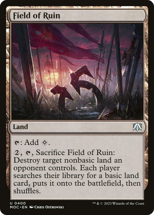 Field of Ruin in the group Magic the Gathering / Types / Colors / Colorless at Proxyprinters.com (7515)