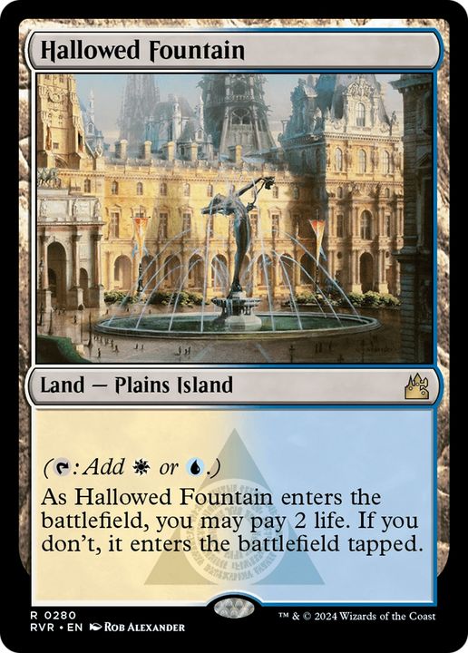 Hallowed Fountain in the group Magic the Gathering / Types / Land / Island at Proxyprinters.com (75158)