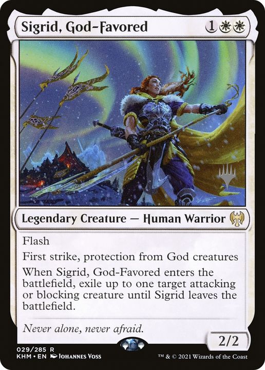 Sigrid, God-Favored in the group Magic the Gathering / Sets / Kaldheim Promos at Proxyprinters.com (75168)