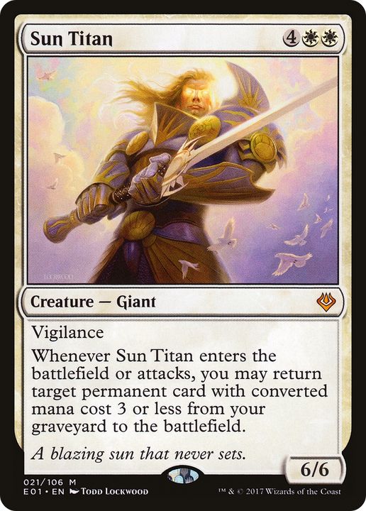 Sun Titan in the group Magic the Gathering / Types / Colors / White at Proxyprinters.com (75169)