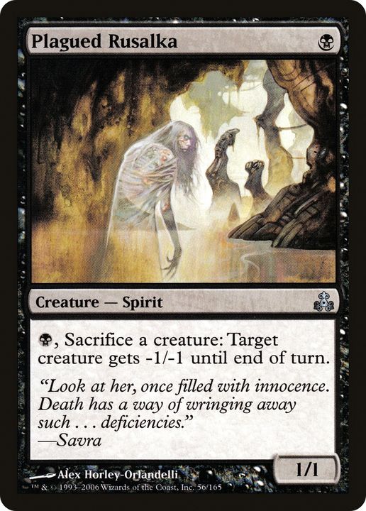 Plagued Rusalka in the group Magic the Gathering / Types / Colors / Black at Proxyprinters.com (75186)