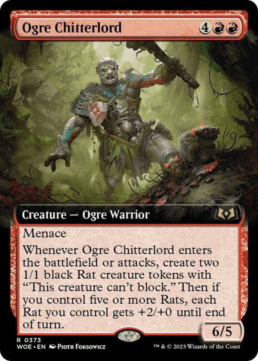 Ogre Chitterlord in the group Magic the Gathering / Sets / Wilds of Eldraine Art Series at Proxyprinters.com (75208)