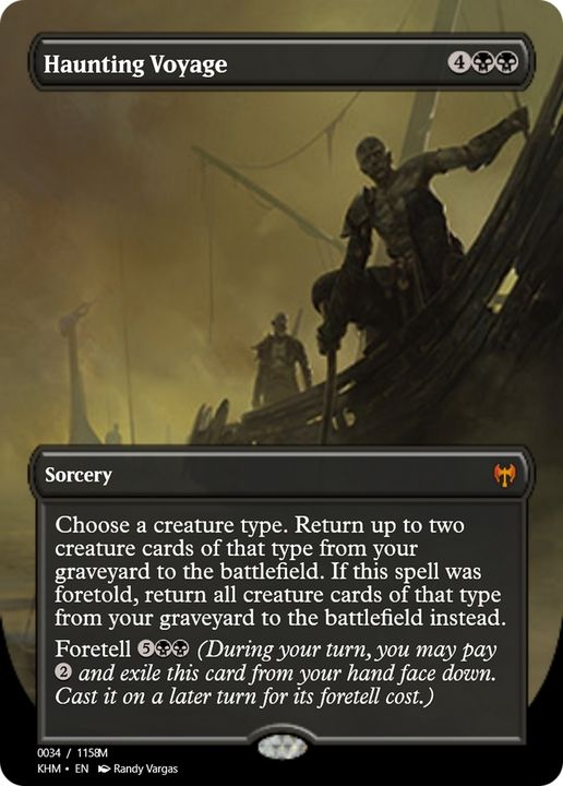 Haunting Voyage in the group Magic the Gathering / Types / Colors / Black at Proxyprinters.com (75235)