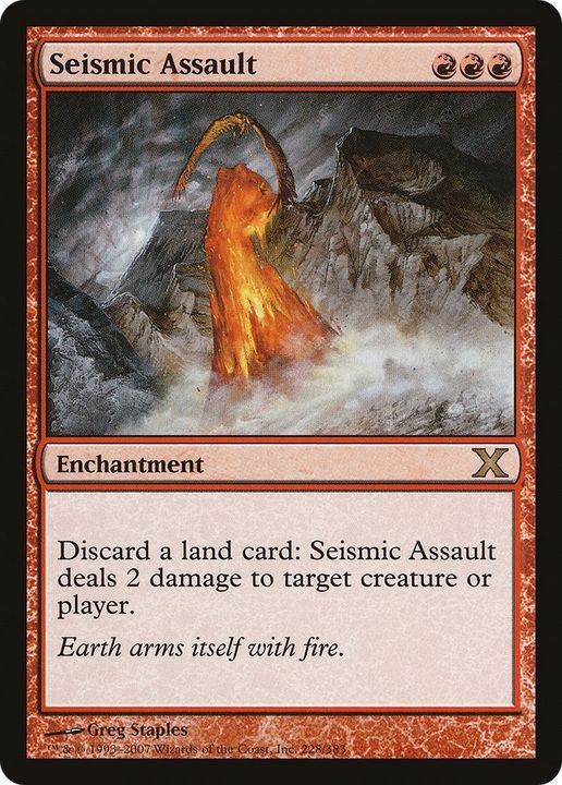 Seismic Assault in the group Magic the Gathering / Types / Enchantment / Enchantment at Proxyprinters.com (7524)