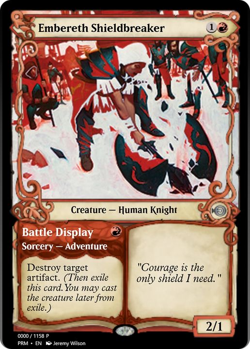 Embereth Shieldbreaker // Battle Display in the group Magic the Gathering / Types / Colors / Red at Proxyprinters.com (75255)