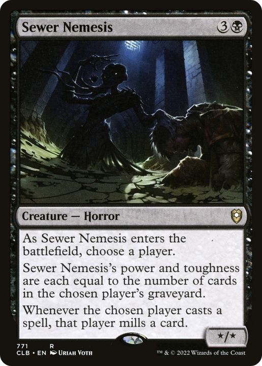 Sewer Nemesis in the group Magic the Gathering / Types / Colors / Black at Proxyprinters.com (75286)