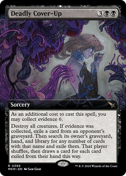 Deadly Cover-Up in the group Magic the Gathering / Types / Colors / Black at Proxyprinters.com (753)