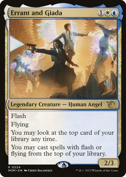 Errant and Giada in the group Magic the Gathering / Types / Colors / Multicolors / U, W at Proxyprinters.com (75300)