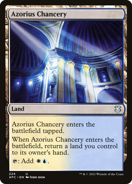 Azorius Chancery in the group Magic the Gathering / Types / Colors / Colorless at Proxyprinters.com (75321)